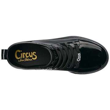 Circus NY by Sam Edelman Women's Kascade Rain Boot Black Shiny PVC 7 M US