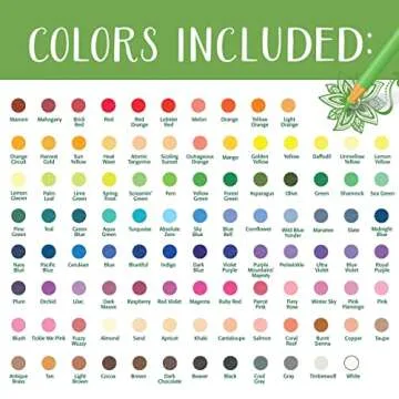 Crayola Adult Colored Pencil Set (100ct), Premium Coloring Pencils For Adult Coloring Books, Gifts for Teens & Adults, 12+