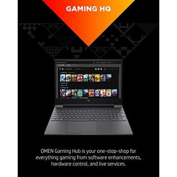 HP 2022 Victus 15.6'' FHD IPS 144Hz Gaming Laptop, 8-Core AMD Ryzen 7 5800H (Upto 4.4GHz), NVIDIA GeForce RTX 3050 Ti, 32GB RAM, 2TB PCIe SSD, HD Webcam, WiFi 6, Win 11+MarxsolCable Mica Silver