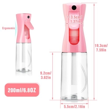 Milukon Fine Mist Spray Bottle for Hair and Plants