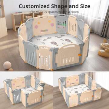 UANLAUO Baby Playpen: Safe, Spacious Activity Center
