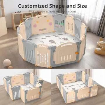 UANLAUO Baby Playpen: Safe, Spacious Activity Center