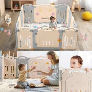 UANLAUO Baby Playpen: Safe, Spacious Activity Center