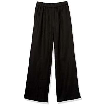 The Drop Women's Finley Relaxed Linen Pull-on Wide Leg Pant