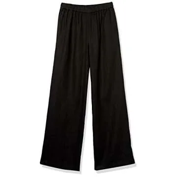 The Drop Women's Finley Relaxed Linen Pull-on Wide Leg Pant