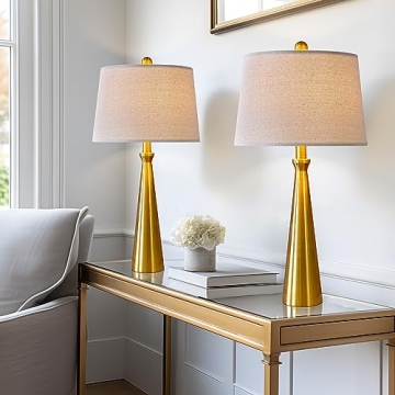 Oneach 3-Way Dimmable USB Touch Table Lamp Set