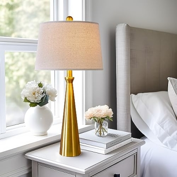 Oneach 3-Way Dimmable USB Touch Table Lamp Set