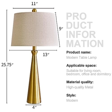 Oneach 3-Way Dimmable USB Touch Table Lamp Set