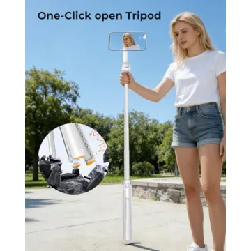 Magnetic Selfie Stick Tripod with Wireless Remote for iPhone