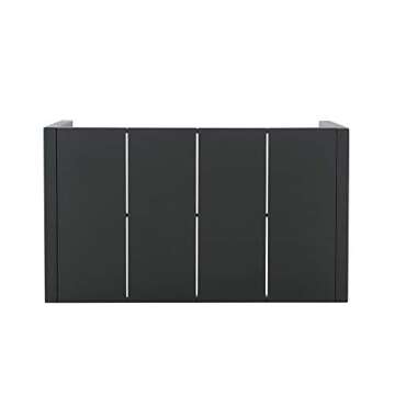 Amazon Brand - Ravenna Home Archer Outdoor Patio Steel Coffee Table with Panel Top, 38"W, Gray