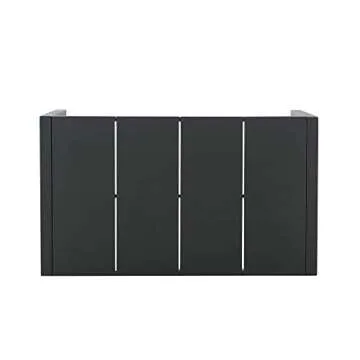 Amazon Brand - Ravenna Home Archer Outdoor Patio Steel Coffee Table with Panel Top, 38"W, Gray