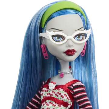 Monster High Booriginal Creeproduction Doll, Ghoulia Yelps Collectible Reproduction with Doll Stand, Diary & Pet Owl Sir Hoots A Lot
