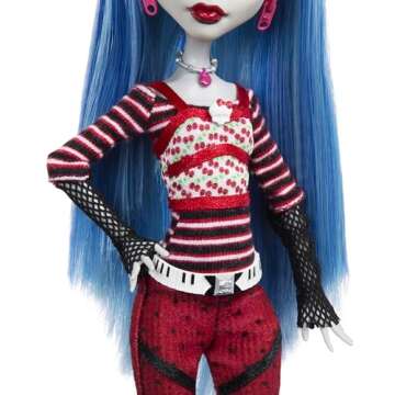 Monster High Booriginal Creeproduction Doll, Ghoulia Yelps Collectible Reproduction with Doll Stand, Diary & Pet Owl Sir Hoots A Lot