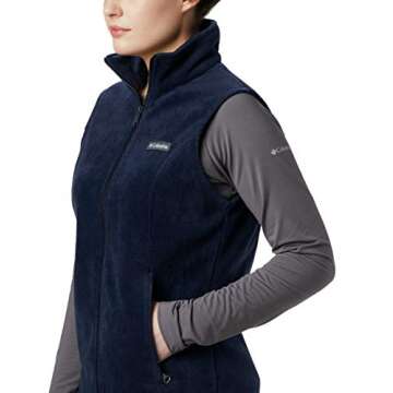 Columbia Women's Standard Benton Springs Soft Fleece Vest, Dark Nocturnal, Medium