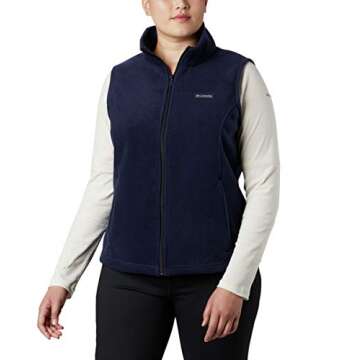 Columbia Women's Standard Benton Springs Soft Fleece Vest, Dark Nocturnal, Medium