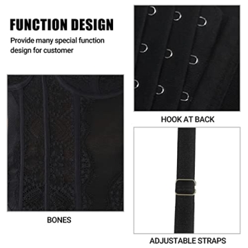 Raxnode Lace Bustier Tops - Elegant Shapewear for Women