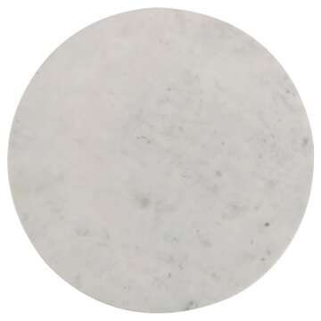 Coaster Astoria Round Marble End Table White - Elegance Unleashed