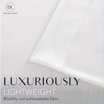 Danjor Linens California King Sheet Set - 6 Piece Set Including 4 Pillowcases - Deep Pockets - Breathable, Soft Bed Sheets - Wrinkle Free - Machine Washable - White Cal King Bed Sheets - 6 pc