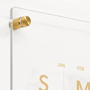 Modern Acrylic Wall Calendar with Dry Erase Marker - Sleek Design