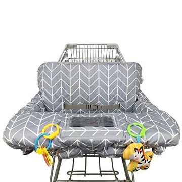 Shopping Cart Cover for Baby ICOPUCA Cotton High Chair Cover, Reversible, Machine Washable for Infan...