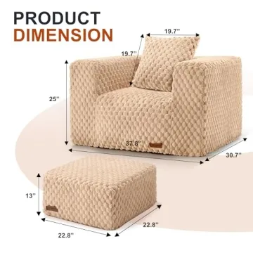 Homguava Giant Bean Bag Chair for Ultimate Comfort