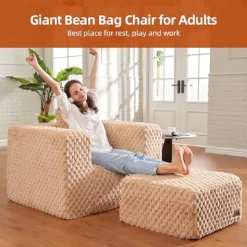 Homguava Giant Bean Bag Chair for Ultimate Comfort