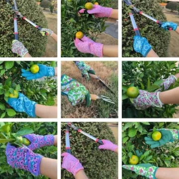 MSUPSAV Gardening Gloves for Women with Touch Screen Compatibility
