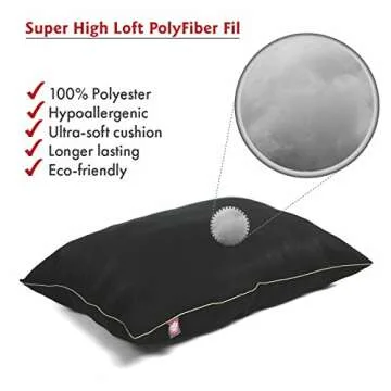 Majestic Pet Rectangle Medium Dog Bed Washable – Non Slip Comfy Pet Bed – Dog Crate Bed Super Value Pillow Dog Bed – Dog Kennel Bed for Sleeping - Dog Bed Medium Breed 35 x 28 Inch – Solid Black