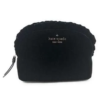 Kate Spade Marcy Dawn Place Black Velvet Mini Clutch Multi Use Bag