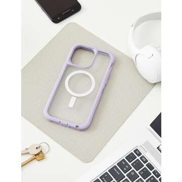 OtterBox iPhone 14 Pro Max (ONLY) Defender Series XT Case - Lavender Sky (Purple/Clear), screenless,...