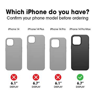 OtterBox iPhone 14 Pro Max (ONLY) Defender Series XT Case - Lavender Sky (Purple/Clear), screenless, Rugged, Snaps to MagSafe, Lanyard Attachment