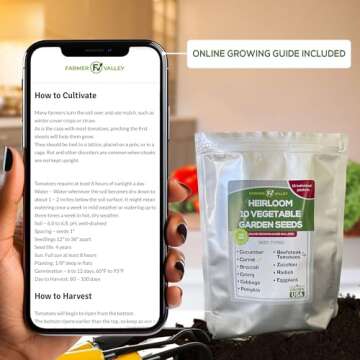 10 Assorted Vegetable Seeds - Non GMO Variety Pack for Every Garden