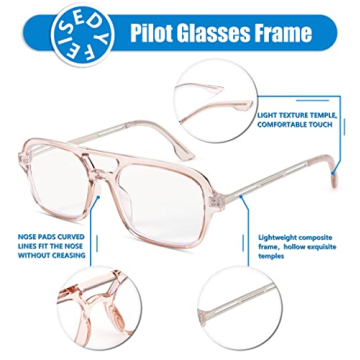 FEISEDY Retro Blue Light Blocking Reading Glasses 70s Stylish