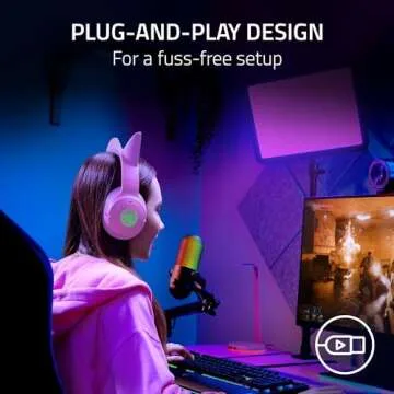 Razer Seiren V3 Chroma RGB USB Microphone: Stream & Game Reactive Lighting - Tap-to-Mute Sensor - Condenser Mic - Digital Gain Limiter & Shock Absorber - PC, Discord, OBS Studio, XSplit - Black
