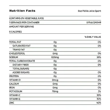 Pickle Juice Sports Drink for Instant Cramps Relief - 12 Pack