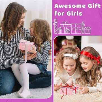 Ambesi Paint Your Own Wooden Jewelry Box, Art Heart Treasure Box Kit for Girls, Decorate Jewelry Box Kit for Kids Ages 4-6, 6-8, DIY Arts and Crafts Gift for Birthday