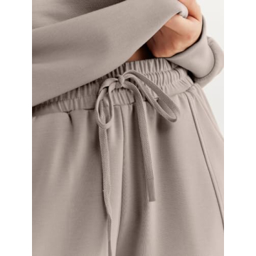 AUTOMET Womens Oversized Lounge Sweat Shorts Set 2023