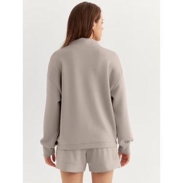 AUTOMET Womens Oversized Lounge Sweat Shorts Set 2023