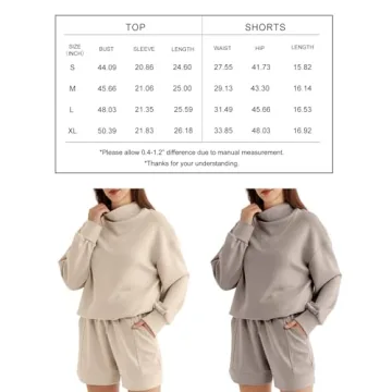 AUTOMET Womens Oversized Lounge Sweat Shorts Set 2023