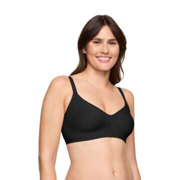Warner's womens Easy Does It Underarm Smoothing With Seamless Stretch Wireless Lightly Lined Comfort...