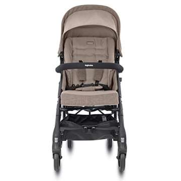 Inglesina Zippy Light Stroller - Elegant, Lightweight Stroller with Premium Accessories (Safari Beig...