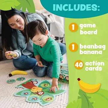 Peaceable Kingdom Monkey Around First Game for Toddlers Interactive play with Parent Ages 2+