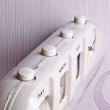 Muellery Manual Analog Flip Desk Table Alarm Clock Retro Quartz Mood Design Showing Date Day Month TPCA11123