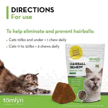 Tomlyn Laxatone Hairball Chews for Cats - Easy Remedy