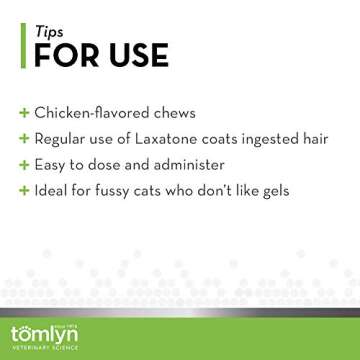Tomlyn Laxatone Hairball Chews for Cats - Easy Remedy