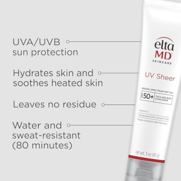 EltaMD UV Sheer Sunscreen SPF 50+ No White Cast Hydrating