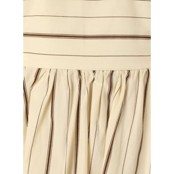 yoeasy Women's Stylish Striped Cutout Maxi Dress for Summer