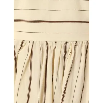 yoeasy Women's Stylish Striped Cutout Maxi Dress for Summer