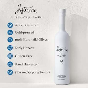 Kosterina - Original Extra Virgin Olive Oil, Cold-Pressed Greek EVOO, Made from 100% Pure Early Harv...