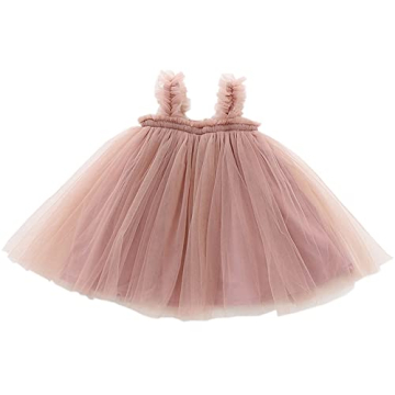 JNKLWPJS Toddler Girls Tutu Dress - Cute Pink Sundress for Parties
